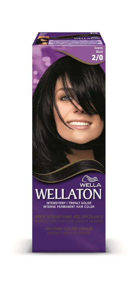 ⁨Wella Wellaton Intensive Colouring Cream No. 2/0 Black 1op.⁩ at Wasserman.eu