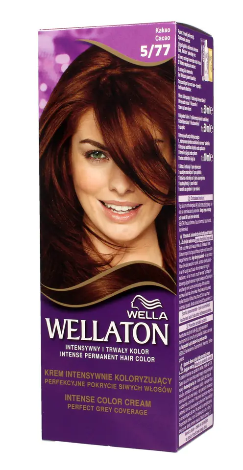 ⁨Wella Wellaton Intensive coloring cream No. 5/77 Cocoa 1op.⁩ at Wasserman.eu