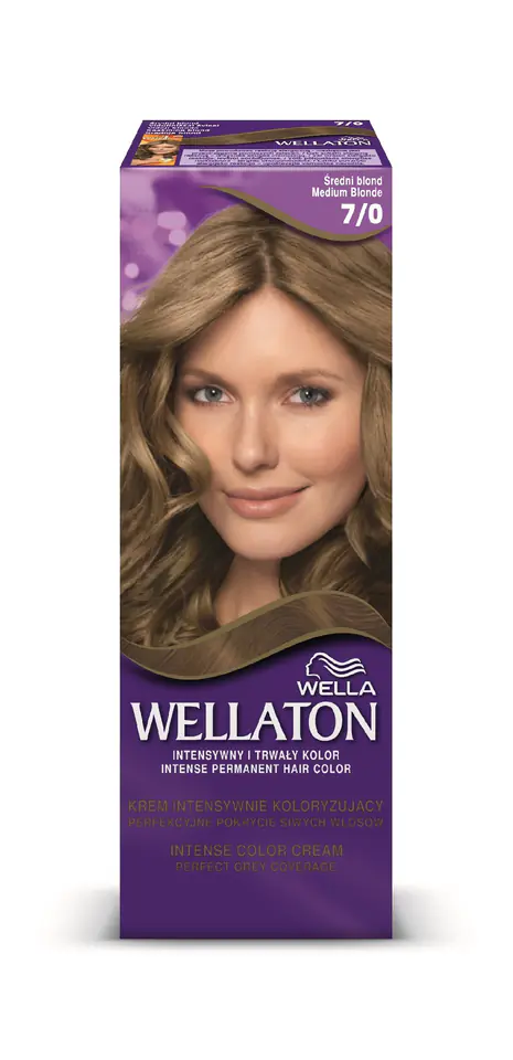 ⁨Wella Wellaton Krem intensywnie koloryzujący nr 7/0 Średni Blond 1op.⁩ w sklepie Wasserman.eu