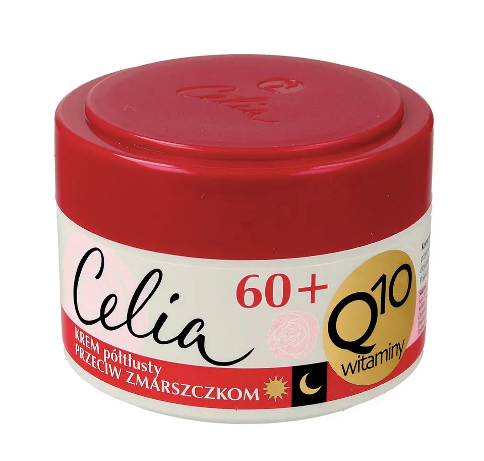 ⁨Celia Q10 Witaminy 60+ Krem półtłusty przeciw zmarszczkom na dzień i noc  50ml⁩ w sklepie Wasserman.eu