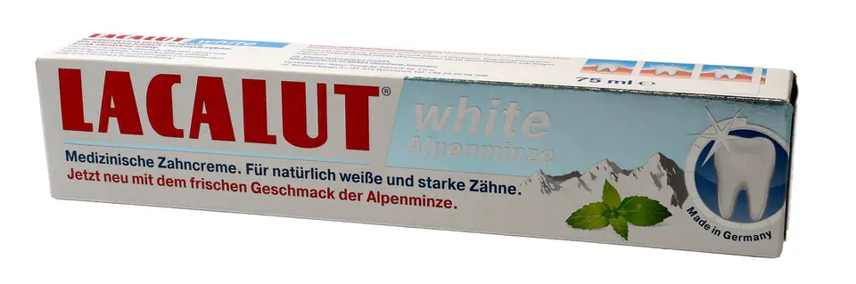 ⁨Lacalut Toothpaste White Alpenminze 75ml⁩ at Wasserman.eu