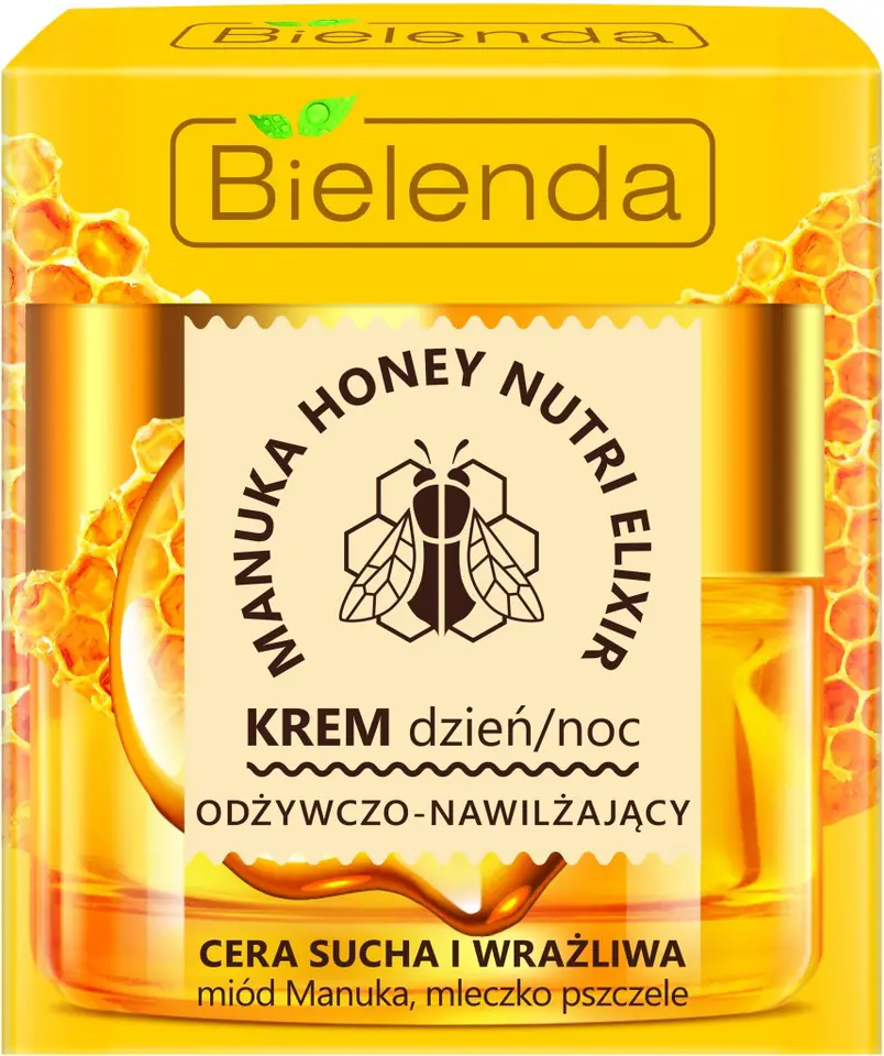 ⁨Bielenda Manuka Honey Nutri Elixir Krem odżywczo-nawilżający na dzień i noc 50ml⁩ w sklepie Wasserman.eu