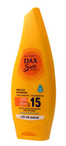 ⁨Dax Sun Sun Sun Protective Sun Lotion SPF 15 with Cocoa Butter and Argan Oil 175ml⁩ at Wasserman.eu
