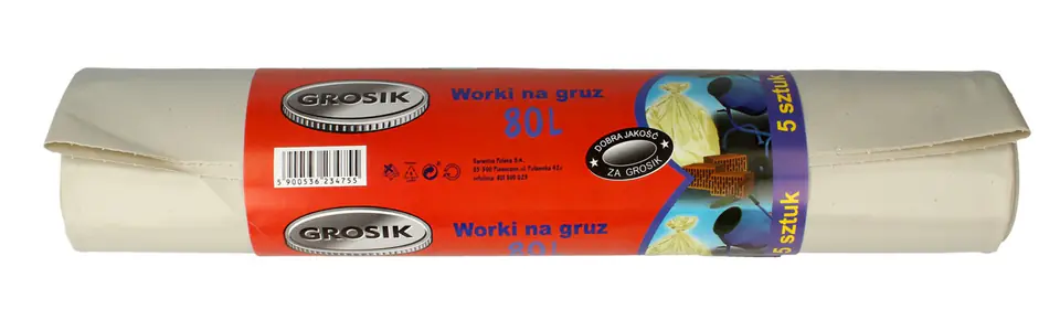 ⁨Sarantis Jan Essential Grosik Rubble Bags 80L 1op-5pcs⁩ at Wasserman.eu