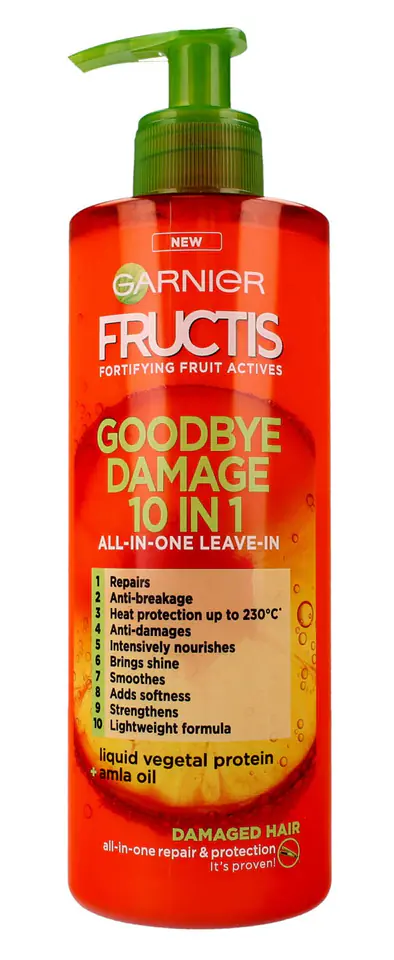 ⁨Garnier Fructis Goodbye Damage Hair Cream 10in1 400ml⁩ at Wasserman.eu