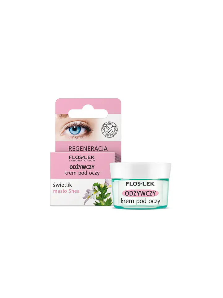 ⁨Floslek Krem pod oczy odżywczy Świetlik-Masło Shea 15ml⁩ w sklepie Wasserman.eu