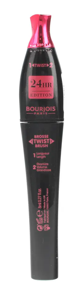 ⁨Bourjois Twist up the Volume Mascara 24HR nr 23 black 8ml⁩ w sklepie Wasserman.eu