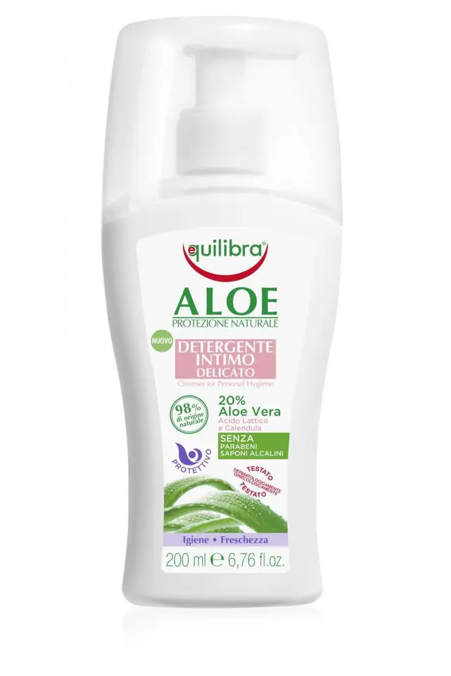 ⁨Equilibra Aloe Delikatny Żel do higieny intymnej 200ml⁩ w sklepie Wasserman.eu