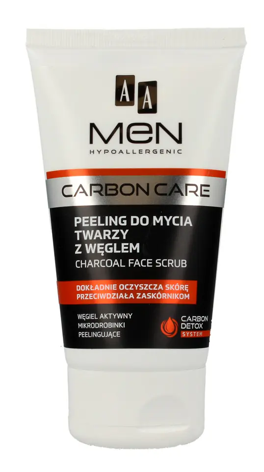 ⁨AA Men Carbon Care Face Wash Scrub with Charcoal 150ml⁩ at Wasserman.eu