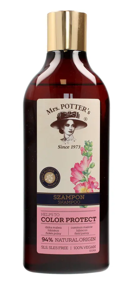 ⁨Mrs Potters Triple Flower Szampon do włosów farbowanych Color Protect  390ml⁩ w sklepie Wasserman.eu