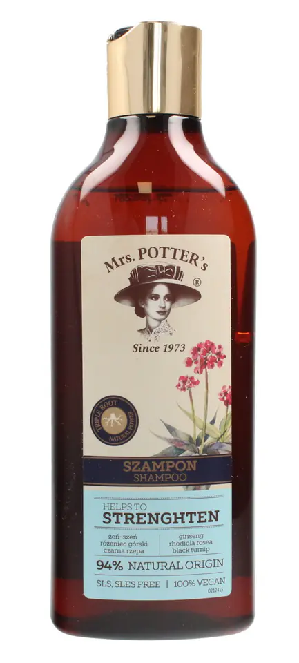 ⁨Mrs Potters Triple Root Szampon do włosów cienkich Strenghten 390ml⁩ w sklepie Wasserman.eu