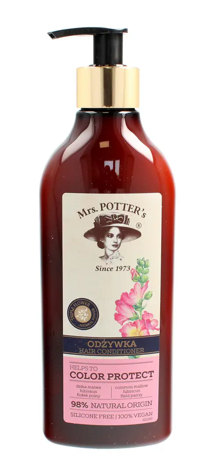 ⁨Mrs Potters Triple Flower Odżywka do włosów farbowanych Color Protect  390ml⁩ w sklepie Wasserman.eu
