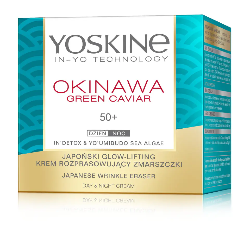 ⁨Yoskine Okinawa Green Caviar 50+ Krem rozprasowujący zmarszczki na dzień i noc 50ml⁩ w sklepie Wasserman.eu