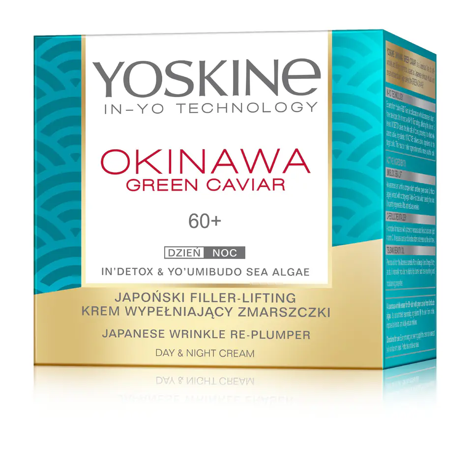 ⁨Yoskine Okinawa Green Caviar 60+ Krem wypełniający zmarszczki na dzień i noc 50ml⁩ w sklepie Wasserman.eu