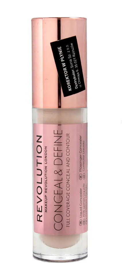 ⁨Makeup Revolution, Conceal and Define Concealer C0.5 1pc⁩ at Wasserman.eu