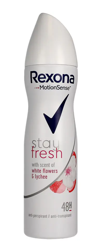 ⁨Rexona Stay Fresh Woman Dezodorant spray White Flowers & Lychee 150ml⁩ w sklepie Wasserman.eu