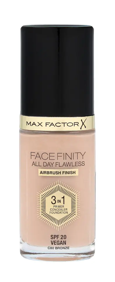 ⁨Max Factor FACEFINITY Foundation 3in1 No. 80 Bronze 30ml⁩ at Wasserman.eu