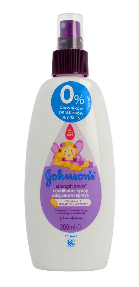 ⁨Johnson's Baby Strenght Drops Hair Spray Conditioner 200ml⁩ at Wasserman.eu