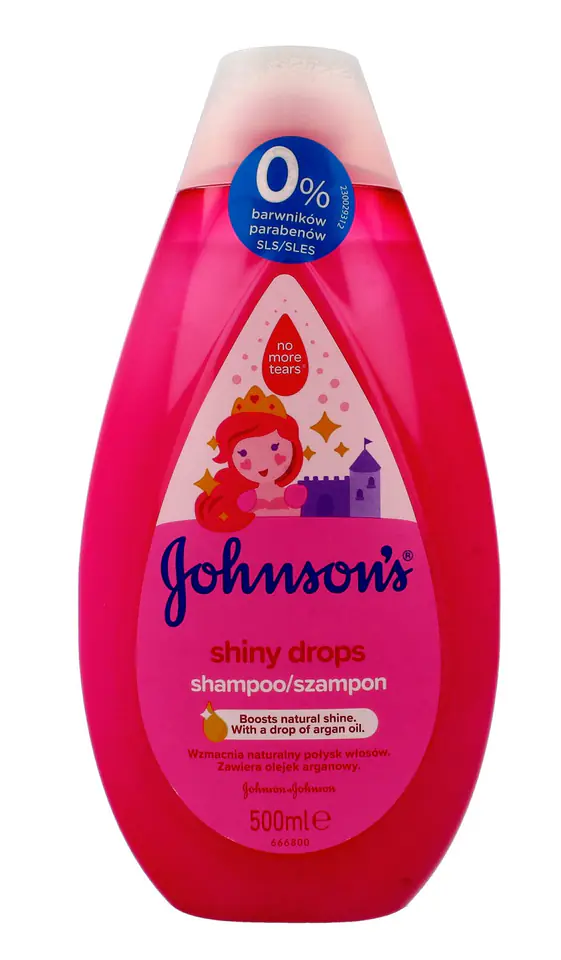 ⁨Johnson's Baby Shiny Drops Szampon do włosów dla dzieci 500ml⁩ w sklepie Wasserman.eu