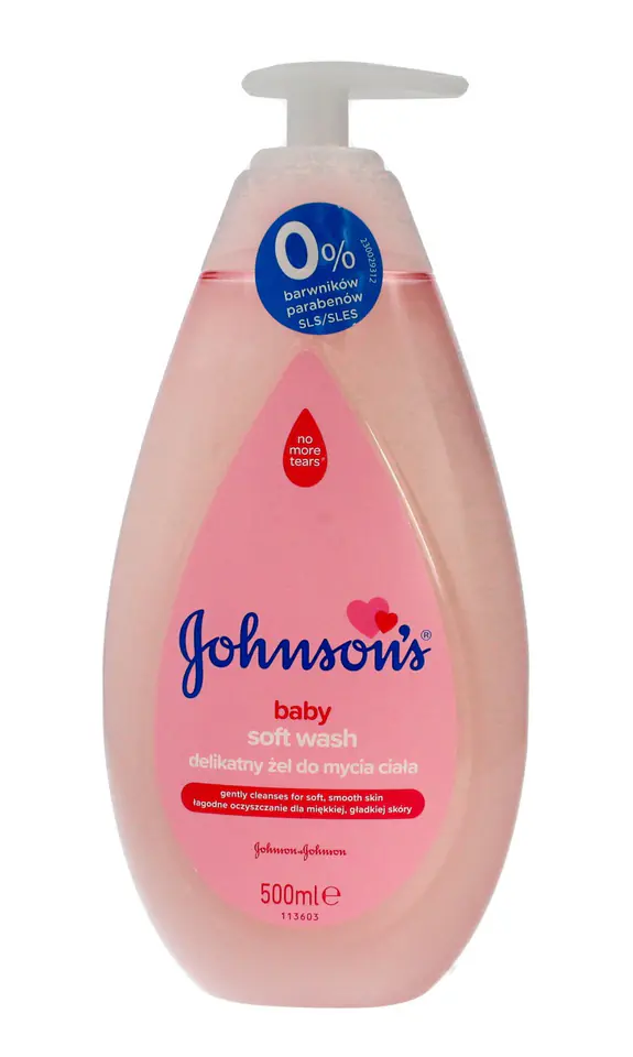 ⁨Johnson's Baby Delicate Baby Body Wash Gel 500ml⁩ at Wasserman.eu