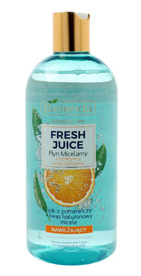 ⁨Bielenda Fresh Juice Płyn micelarny nawilżający z wodą cytrusową Pomarańcza 500ml⁩ w sklepie Wasserman.eu