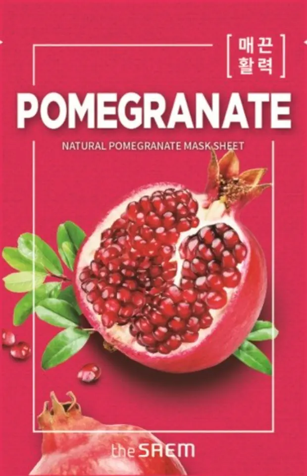 ⁨The SAEM Natural Mask Sheet Mask on Pomegranate Fabric 21ml⁩ at Wasserman.eu