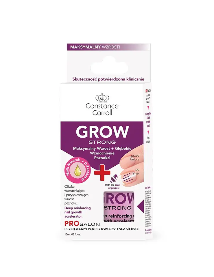 ⁨Constance Carroll Nail Care Nail Conditioner Grow Strong 10ml⁩ at Wasserman.eu