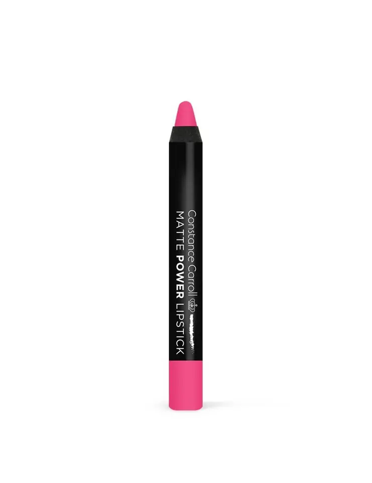 ⁨Constance Carroll Matte Power Lipstick Matte Lipstick in Crayon No. 07 Raspberry Pink 1pcs⁩ at Wasserman.eu