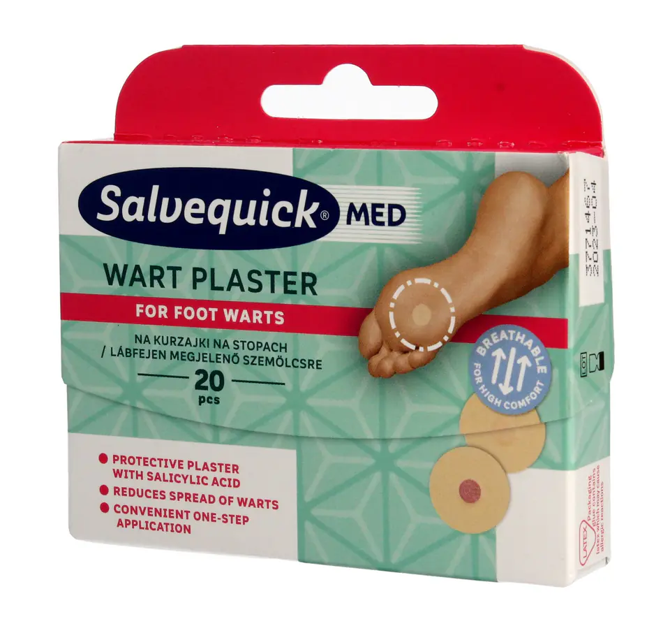 ⁨Salvequick Med Ward Patches for Warts on Feet 1op.-20pcs⁩ at Wasserman.eu