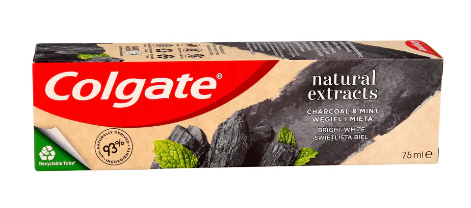 ⁨Colgate Toothpaste Natural Extracts Charcoal+White 75ml⁩ at Wasserman.eu