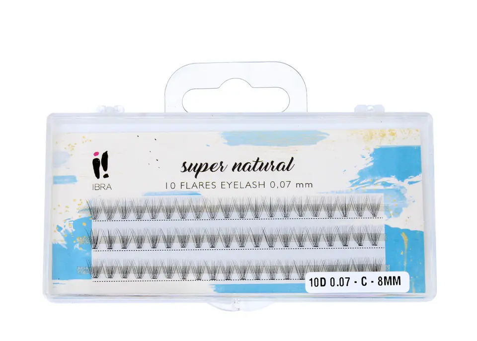 ⁨Ibra Tufts of eyelashes KNOT-FREE Naturals 0.07-C-8 mm 1op.⁩ at Wasserman.eu