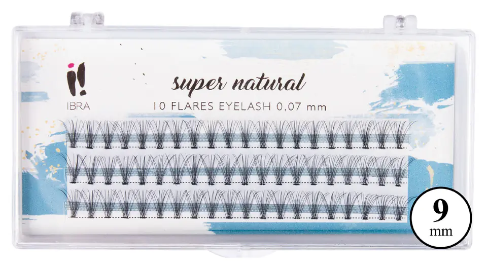 ⁨Ibra Tufts of eyelashes SUPER NATURAL 0.07-C-9 mm 1op.⁩ at Wasserman.eu