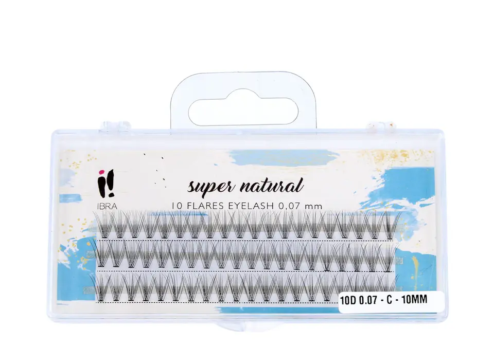 ⁨Ibra Tufts of eyelashes SUPER NATURAL 0.7-C-10 mm 1op.⁩ at Wasserman.eu