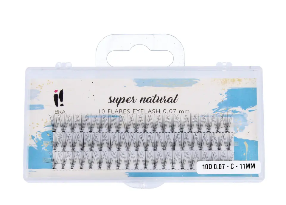 ⁨Ibra Tufts of eyelashes SUPER NATURAL 0.07-C-11 mm 1op.⁩ at Wasserman.eu