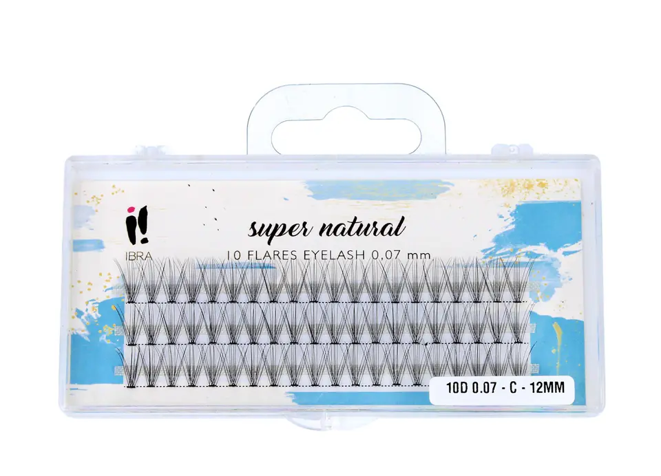 ⁨Ibra Tufts of eyelashes SUPER NATURAL 0.07-C-12 mm 1op.⁩ at Wasserman.eu