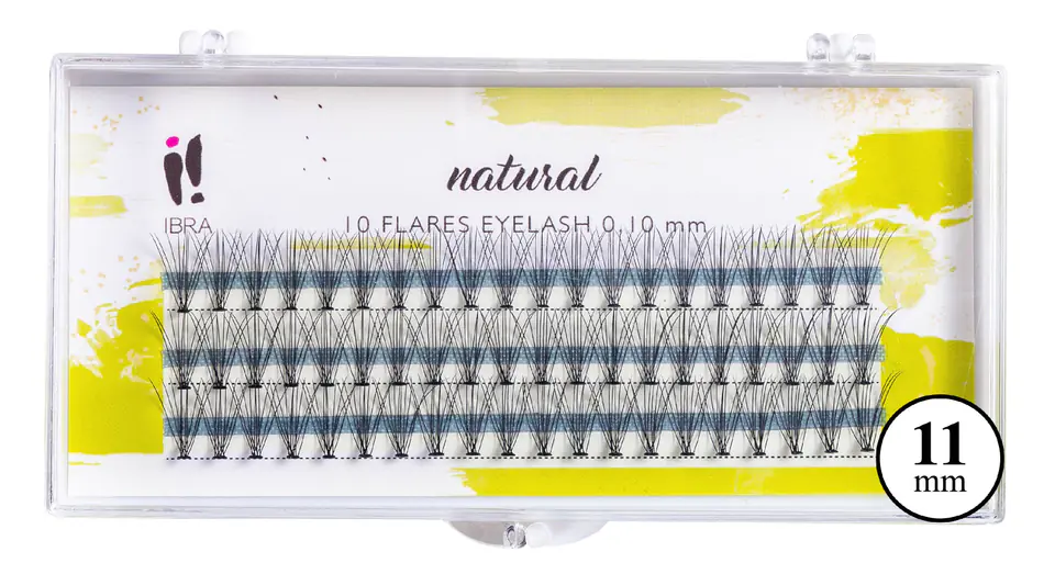 ⁨Ibra Tufts of eyelashes NATURAL 0.10-C-11 mm 1op.⁩ at Wasserman.eu