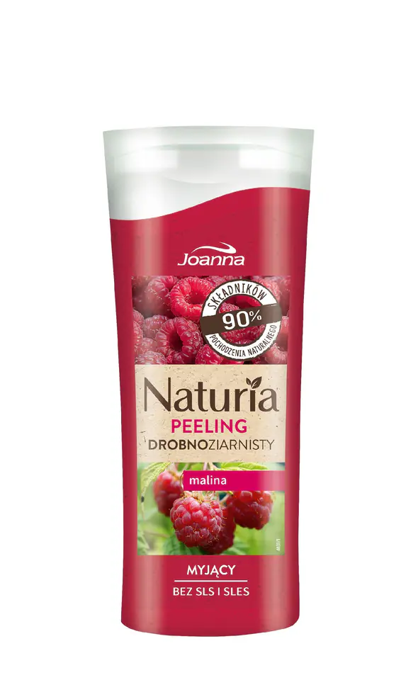 ⁨Joanna Naturia Peeling do ciała drobnoziarnisty Malina 100g⁩ w sklepie Wasserman.eu