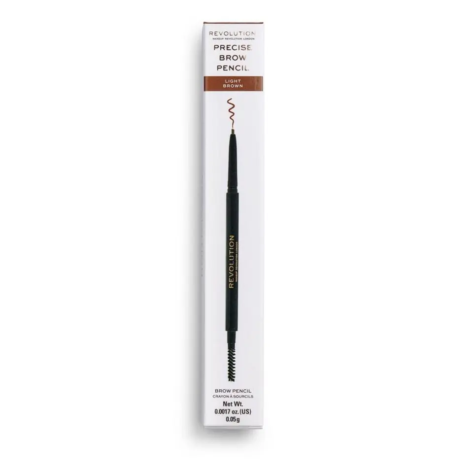 ⁨Makeup Revolution Precise Brow Pencil Double Sided Eyebrow Pencil -Light Brown⁩ at Wasserman.eu