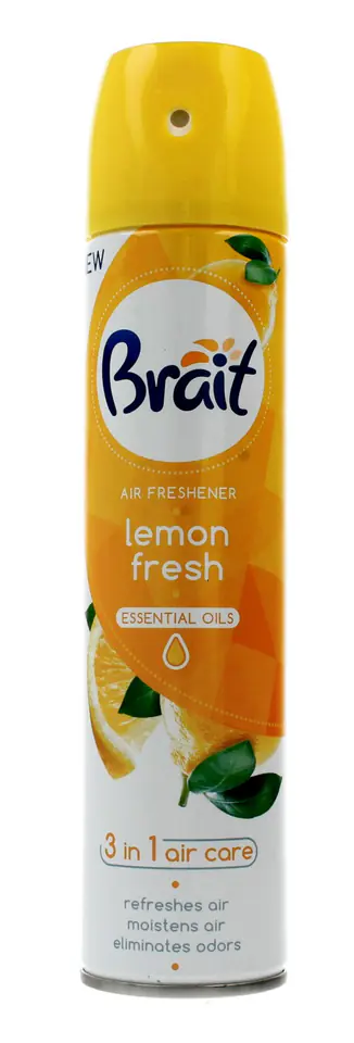 ⁨Brait Air Care 3in1 Odświeżacz powietrza klasyczny Lemon Fresh 300ml⁩ w sklepie Wasserman.eu