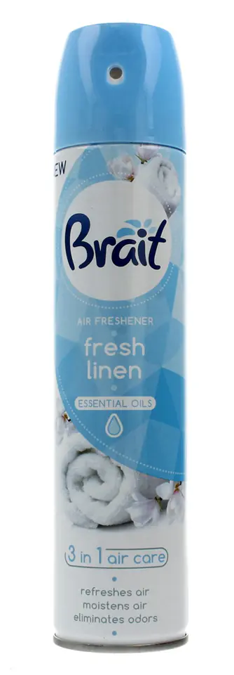 ⁨Brait Air Care 3in1 Odświeżacz powietrza klasyczny Fresh Linen 300ml⁩ w sklepie Wasserman.eu