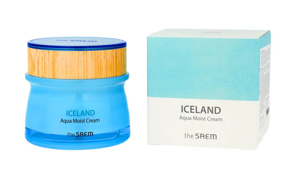 ⁨The SAEM Iceland Aqua Moist Moist Moisturising Cream 50ml⁩ at Wasserman.eu