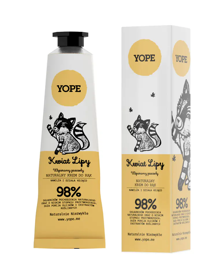 ⁨Yope Naturalny Krem do rąk Kwiat Lipy 50 ml⁩ w sklepie Wasserman.eu
