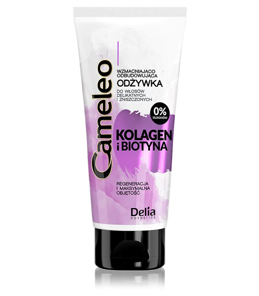 ⁨Delia Cosmetics Cameleo Kolagen i Biotyna Odżywka wzmacniająco-odbudowująca 200ml⁩ w sklepie Wasserman.eu