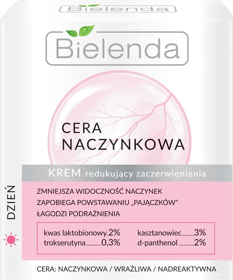 ⁨Bielenda Cera Naczynkowa Krem redukujący zaczerwienienia na dzień 50ml⁩ w sklepie Wasserman.eu