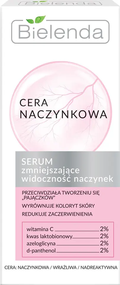 ⁨Bielenda Cera Naczynkowa Serum zmniejszające widoczność naczynek 30ml⁩ w sklepie Wasserman.eu