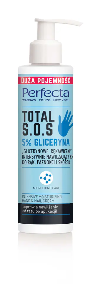 ⁨Perfecta Total S.O.S. Intensywnie nawilżający Krem do rąk "Glicerynowe Rękawiczki" 195ml⁩ w sklepie Wasserman.eu