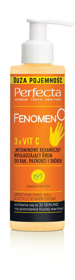 ⁨Perfecta Fenomen C Wygładzający Krem do rąk "Witaminowe Rękawiczki" 195ml⁩ w sklepie Wasserman.eu