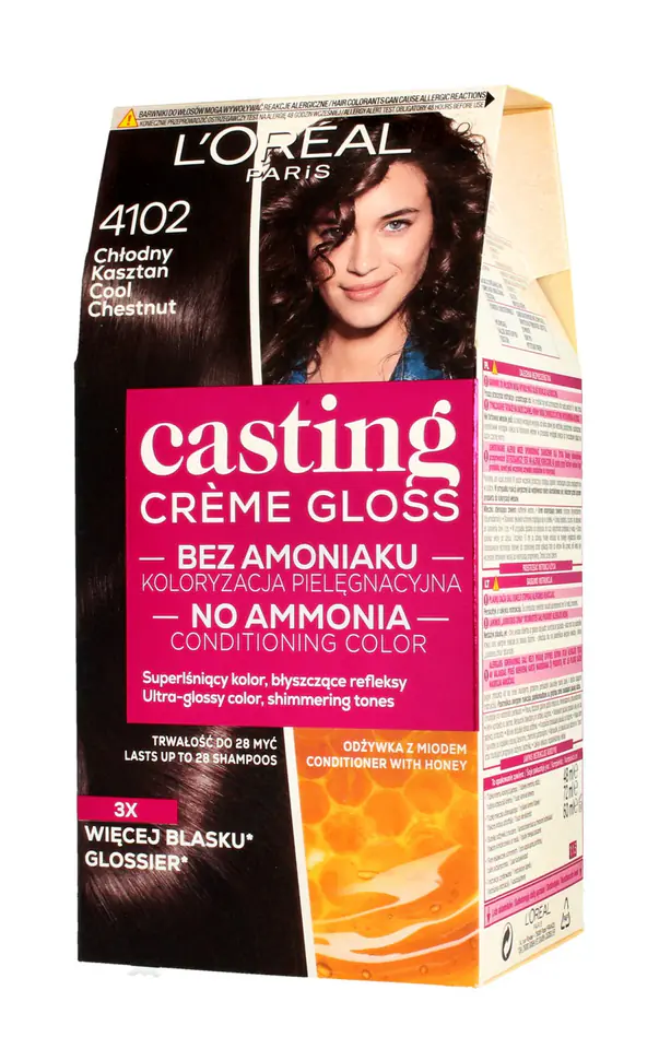 ⁨Casting Creme Gloss Krem koloryzujący nr 4102 Chłodny Kasztan 1op.⁩ w sklepie Wasserman.eu