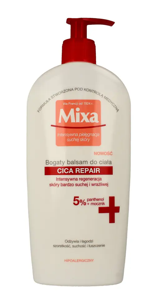 ⁨Mixa Bogaty Balsam do ciała Cica Repair - skóra bardzo sucha i wrażliwa 400ml⁩ w sklepie Wasserman.eu