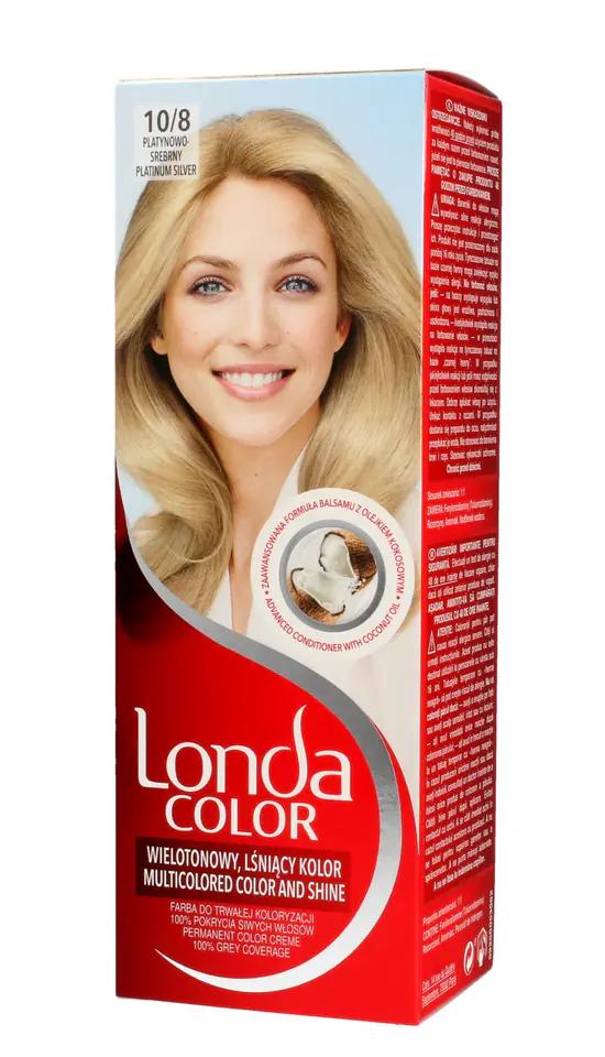 ⁨Londacolor Cream Hair Dye No. 10/8 Platinum-Silver 1op.⁩ at Wasserman.eu